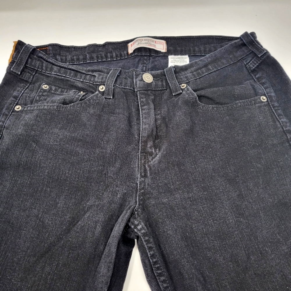Levis Strauss Signature Jeans Stretch Bootcut Womens Size 14 Long - Picture 2 of 8